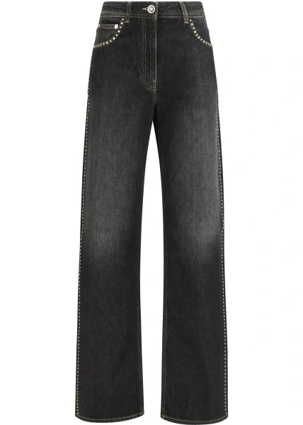 Blugi Straight Jeans with studs