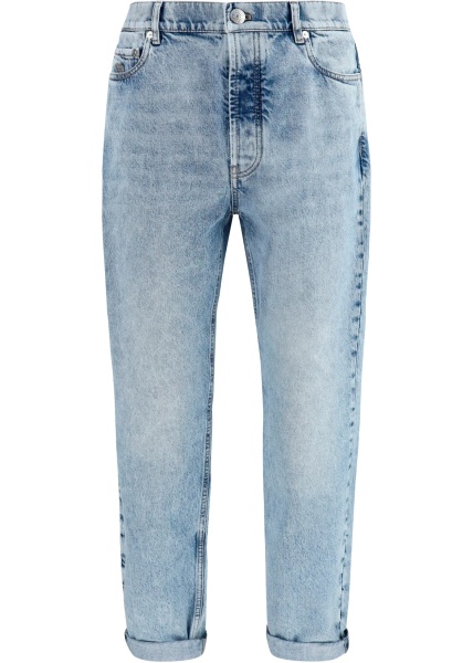 Blugi Straight-leg turn-up Jeans