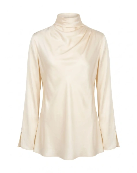 Bluza Blouse with high neck