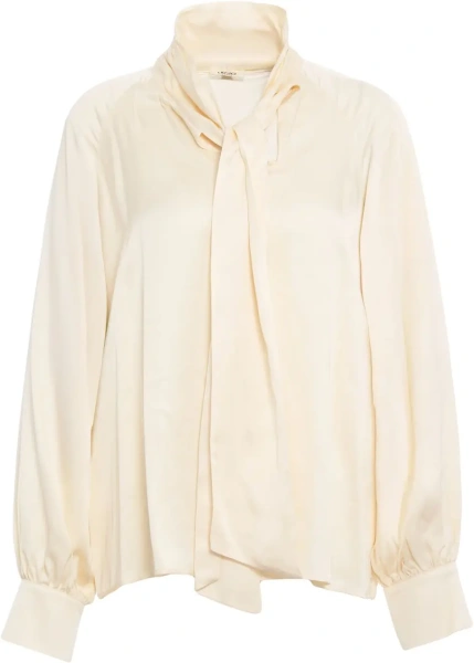 Bluza Blouse with tie-neck collar