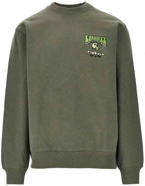 Bluza de trening Carhartt verde 'Pinball'