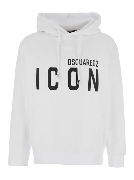 Bluza de trening DSQUARED2 alba din bumbac