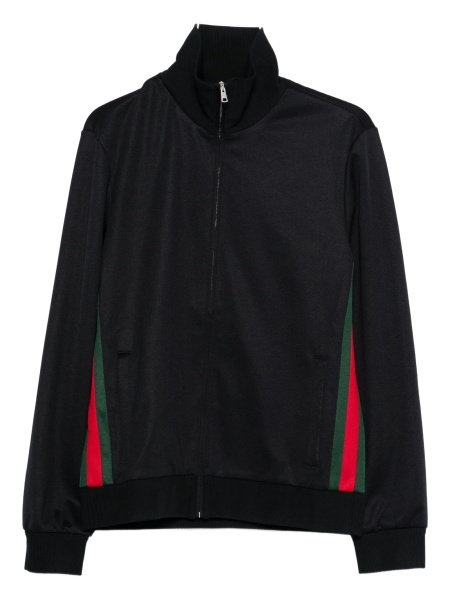 Bluza de trening Gucci albastra din bumbac si polyester