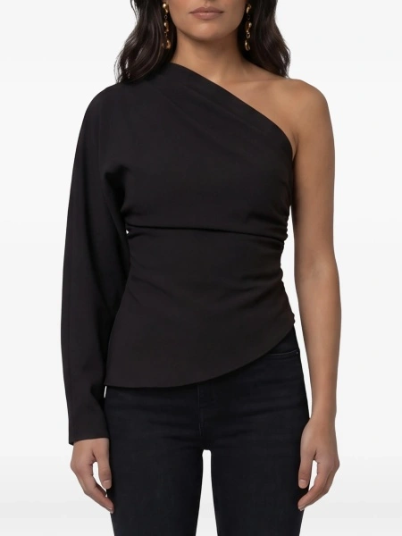 Bluza FEDERICA TOSI neagra din polyester si elastan