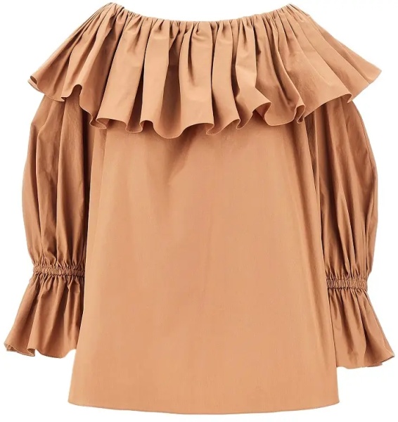 Bluza Ruffled poplin blouse