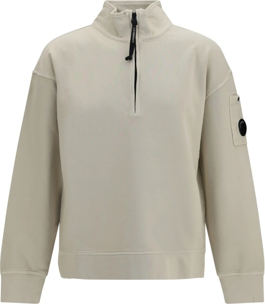Bluza trening Brushed and sueded diagonal-weave cotton fleece Sweatshirt