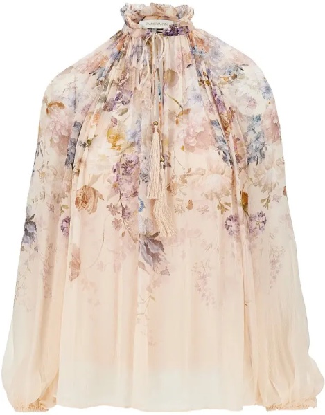 Bluza 'Valiant' crêpe de chine blouse