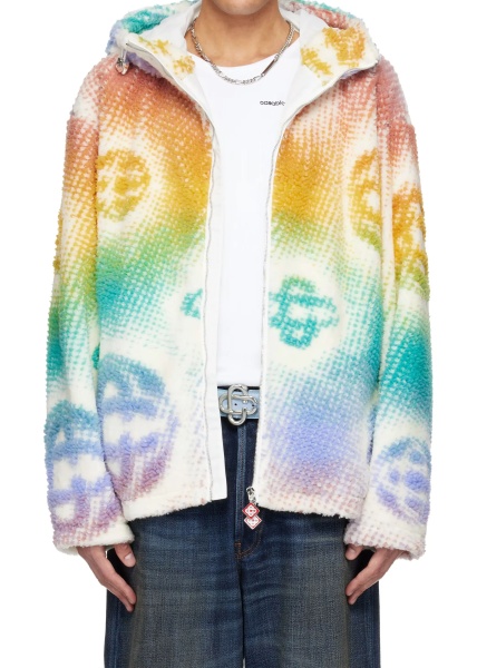 Bomber Halftone Monogram Fleece Jacket