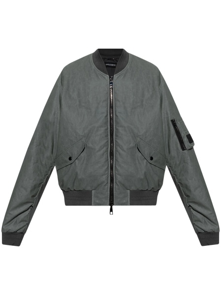 Bomber jacket Dolce & Gabbana gri din bumbac si in