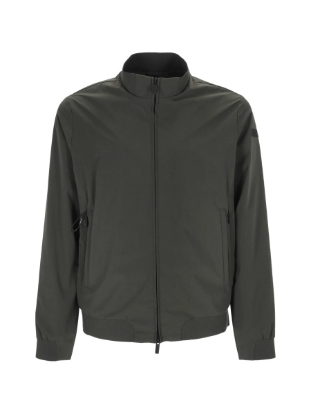 Bomber jacket RRD verde din lycra si poliamida