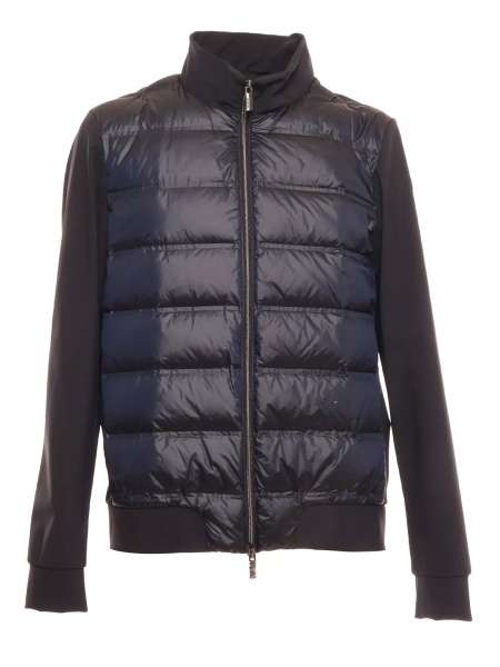 Bomber Rrd HYBRID DUCK blue zip bomber jacket