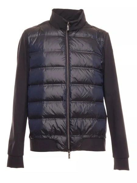 Bomber Rrd HYBRID DUCK blue zip bomber jacket