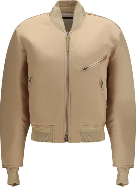 Bomber Satin Aviator Bomber Jacket
