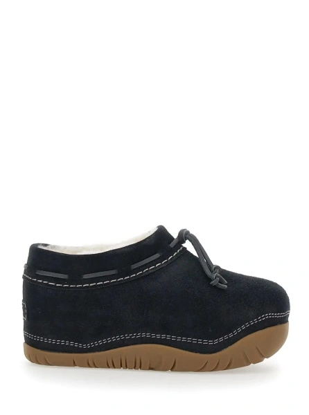 Botine UGG negre din piele intoarsa