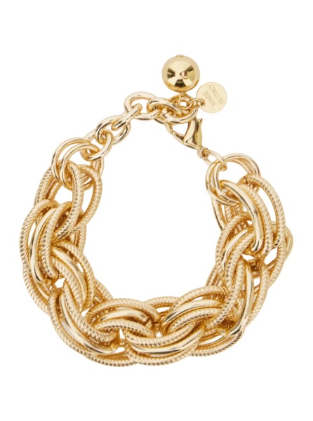 Bratari 'ALLIE' gold-colored Bracelet with chunky link design in agate for women