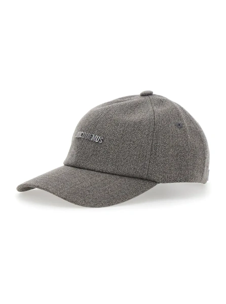 Caciula Cap with visor in brown fabric for unisex