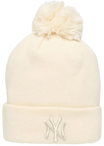 Caciula Wmns Metallic Bobble Beanie New York Yankees Hat
