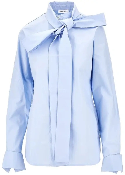 Camasa 7 For All Mankind albastra din poplin
