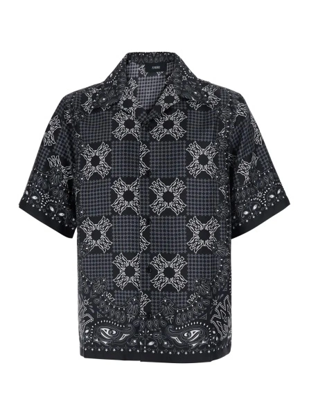 Camasa AMIRI neagra din matase