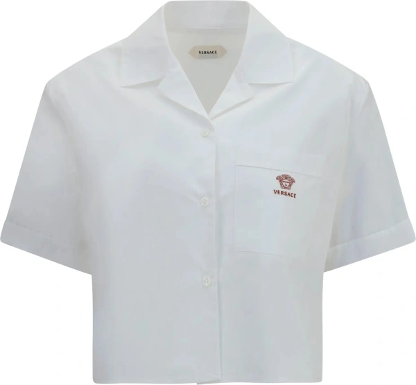 Camasa casual Cropped cotton poplin Shirt