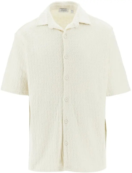 Camasa Jacquard terry bowling shirt