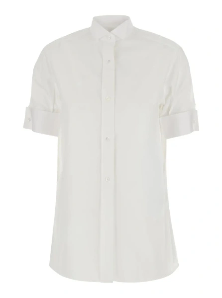 Camasa Maison Margiela alba din bumbac