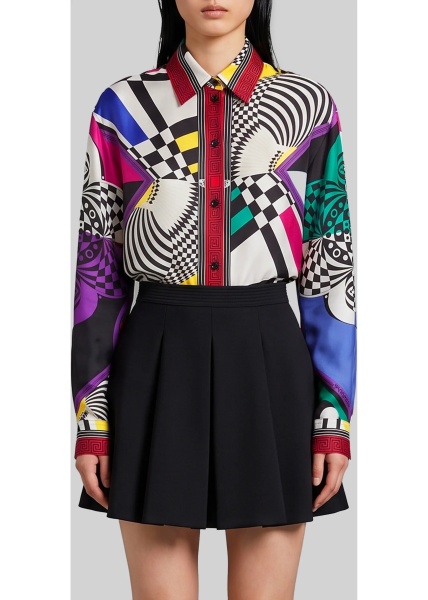 Camasa Printed Silk Twill Shirt