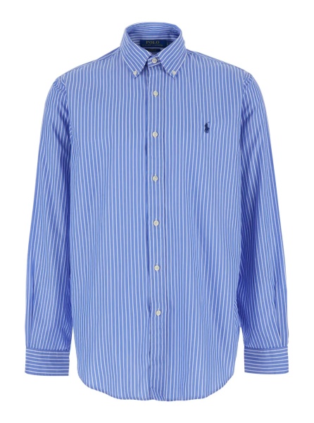 Camasa WASHED STRIPE Blue Shirt with Classic Collar and Long Sleeves for Men