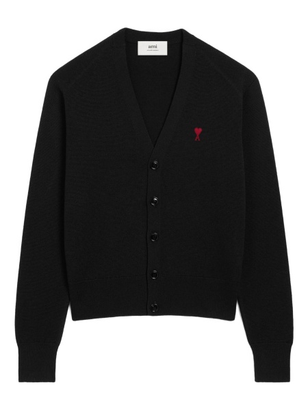 Cardigan AMI Paris ami de coeur negru