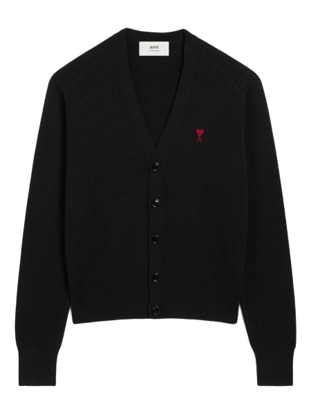 Cardigan AMI Paris ami de coeur negru