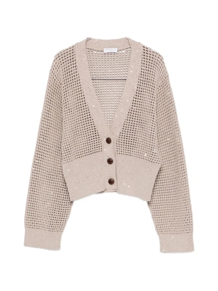 Cardigan Brunello Cucinelli neutru