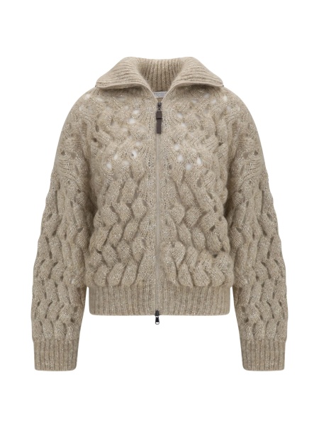 Cardigan Brunello Cucinelli neutru