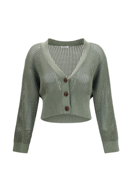 Cardigan Brunello Cucinelli verde