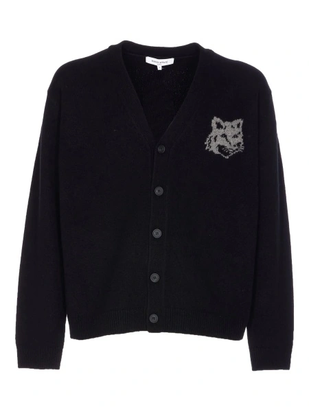 Cardigan MAISON KITSUNÉ negru
