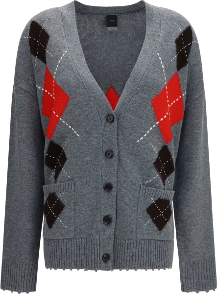Cardigane Bristol wool and cashmere diamond Cardigan