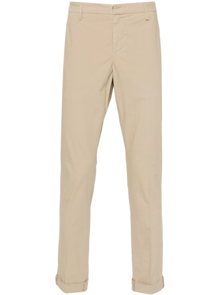 Chinos Dondup neutri din elastan si bumbac