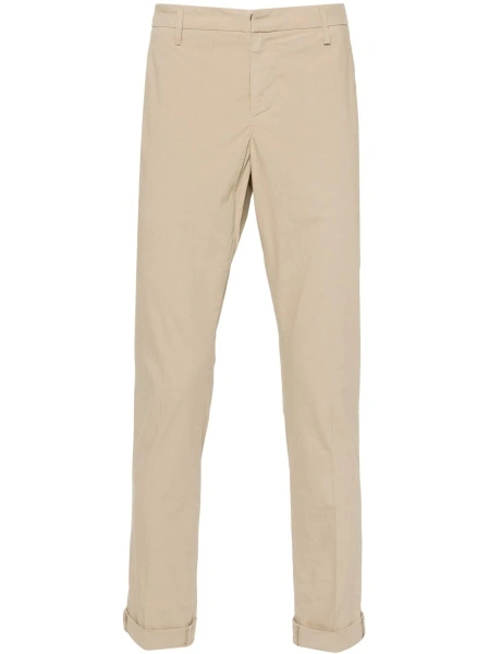Chinos Dondup neutri din elastan si bumbac