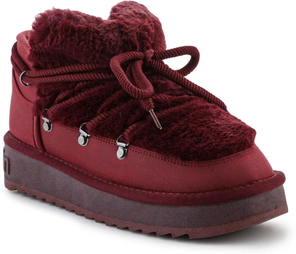 Cizme Nordic TRK Fur Low Burgundy