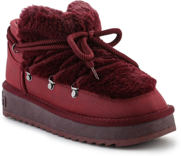 Cizme Nordic TRK Fur Low Burgundy