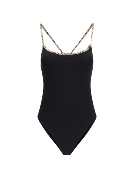 Costum de baie intreg Burberry negru
