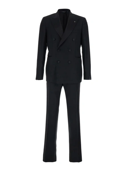 Costum Tagliatore negru din lana