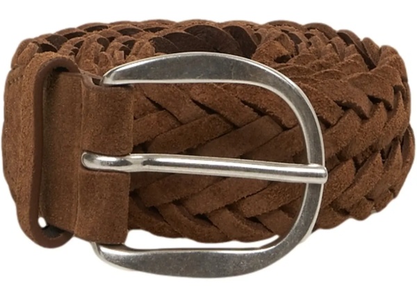 Curea Braided suede belt