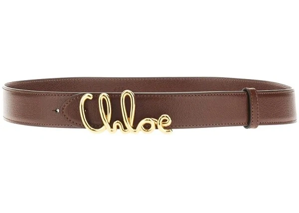 Curea 'Chloé Iconic' grained leather belt