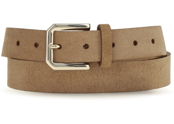 Curea Reverse Calfskin Belt with Square Buckle