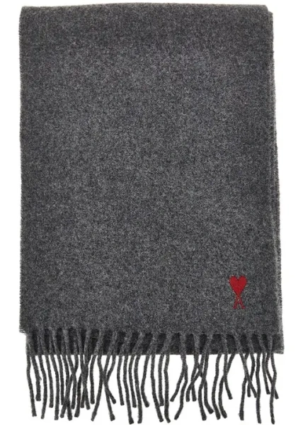 Esarfa Ami de Coeur embroidery wool scarf