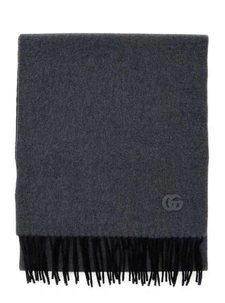 Esarfa Gucci gri din casmir