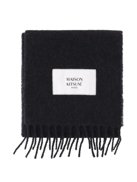 Esarfa MAISON KITSUNÉ neagra