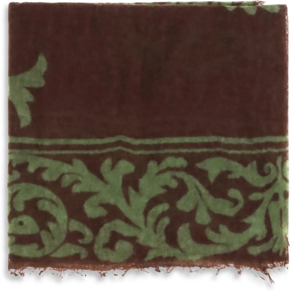Esarfa Soufflé cashmere Scarf with baroque motif