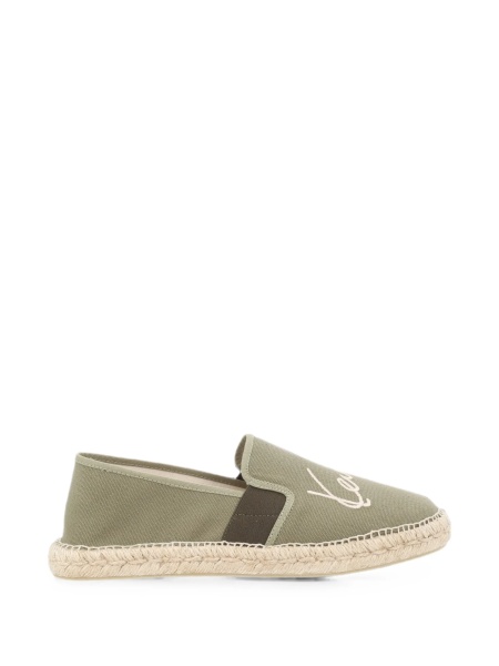 Espadrile Kenzo verzi din bumbac