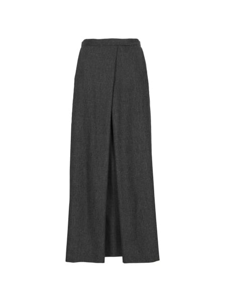 Fusta cu pliuri Emporio Armani gri